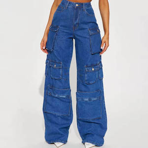 Pantalon cargo taille mi-haute en dentelle pour femme, écologique, utilitaire, hiver, personnalisable avec logo, marque privée, ODM - Product Image 1