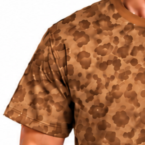 Camel Brown <b>Leopard</b> <b>Print</b> T <b>Shirt</b> Short Sleeve Casual Fashion Crew Neck Pattern Tee Lightweight Soft Streetwear Everyday Wear - Product Image 5