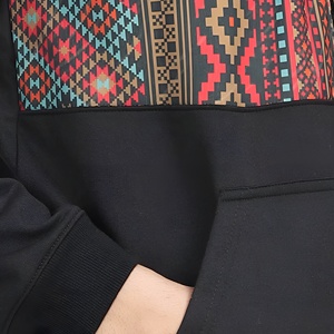 เสื้อฮู้ดดี้ผู้ชายคุณภาพสูงทรงโอเวอร์ไซส์ ตัดต่อสีสัน ผ้าฝ้ายฟลีซ 100% สไตล์ลำลอง สตรีทแวร์ ขายส่ง รับผลิตแบบ OEM - Product Image 5