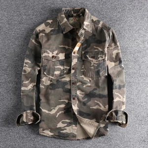 Camisas Cargo de Camuflaje para Hombre, de Alta Calidad, Duraderas, para Senderismo, Deporte, Uso Diario, Estilo Americano Informal - Product Image 3