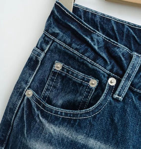 Jeans pour femmes à taille haute de fabricant professionnel, en coton respirant avec impression personnalisée, vente en gros d'usine - Product Image 3