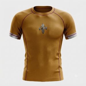 Rashguard de MMA de RIVIAN ATLANTIC, Material de Spandex/Poliéster, Impresión por Transferencia de Calor de Alta Calidad, Manga Corta para Adultos - Product Image 2