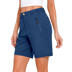 Shorts de bain décontractés sublimés en polyester souple pour femmes et jeunes filles – Shorts élégants et polyvalents à taille haute pour femmes - Product Image 3