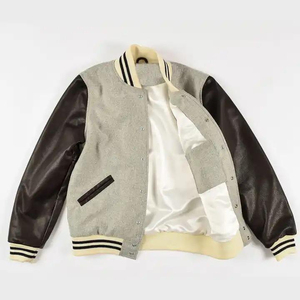 Custom Blank <b>Men's</b> Varsity <b>Baseball</b> <b>Jacket</b> Wholesale Unbranded Streetwear Bomber - Product Image 5