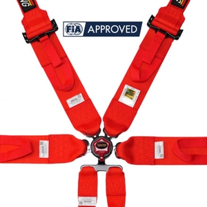 Harnais de course TBRACING SPORT-S 6 points FIA compatible SFI 16.1 FHR, logo personnalisé, fabricant, ajusteur de languette super rapide de 2 pouces - Product Image 5