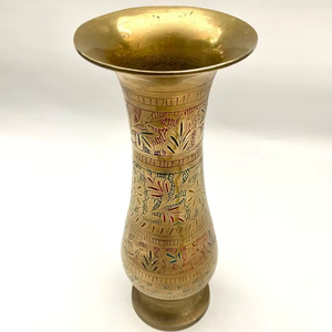 Florero Moderno de Latón y Cobre, Hecho a Mano, de Alta Calidad, Boca Ancha, Ecológico, a un Precio Razonable - Product Image 1