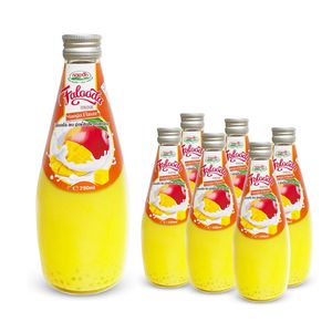 Lait aux fruits le plus vendu, 290 ml, bouteille en verre, boisson au lait Falooda au goût mangue, boissons non alcoolisées de la société Prime Drink - Product Image 1