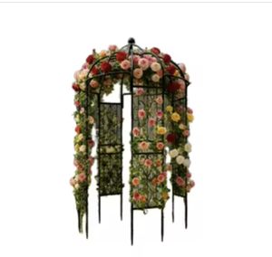 Bâtiments de jardin en fer forgé, treillis de jardin pour plantes grimpantes, légumes, fleurs, panneaux métalliques pour patio, fabrication avec revêtement en poudre - Product Image 3