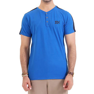 Camisetas Henley Lisas de Última Moda con MOQ Bajo, Camisetas Henley Lisas de Tela Suave, Camisetas Henley Lisas de Nuevo Diseño - Product Image 1