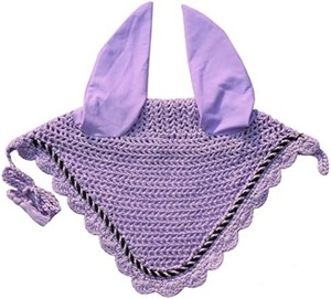 \Pakistan Manufacturer Premium Crochet Horse Ear Bonnet Lightweight Breathable Washable <b>Fly</b> Veil for Elegant Equestrian Look - Product Image 2