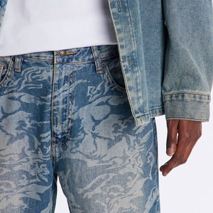 Jeans para Hombre, Corte Regular, Jeans Negros Ajustados, Pantalones de Mezclilla Rectos para Hombre, Casuales, con Logotipo y Diseño Personalizados, Precio Bajo - Product Image 6