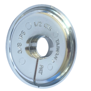 FGP0002 Placa de pared dividida CTS de 1/2 pulgada, 2-1/2 pulgadas de diámetro exterior, moderna, de plástico, para montaje en pared - Product Image 3