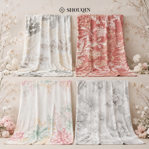 Pañuelo Hijab Ceruty Estampado Shouqin Sekar Pashmina para Adultos, Elegante y sin Esfuerzo, con Diseño Floral, para Mujeres Musulmanas, Venta al Por Mayor - Product Image 5