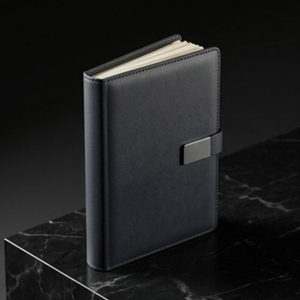 A5 PU Leather <b>Name</b> <b>Plate</b> Notebook Multicolor Executive Journal with Custom Logo for Office Meetings - Product Image 1
