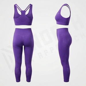 Latest Style <b>Low</b> MOQ Factory Direct Premium High Demanded Womens Yoga Set Gym Fitness Activewear Sports Apparel Gear - Product Image 2