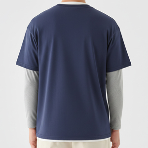 ผู้ผลิตเสื้อยืดแฟชั่นสตรีทแวร์ลำลองผ้าฝ้ายโอเวอร์ไซส์หนัก 240 GSM สำหรับผู้ชายแบบ Private Label - Product Image 3