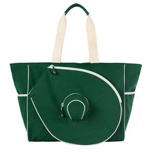 Bolsa de Tenis Premium de Lona con Funda para Raqueta Desmontable para Mujer, Impermeable, de Gran Capacidad, Tipo Bandolera - Product Image 1