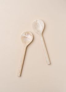 Cuillère à salade en résine alimentaire, cuillère à salade et cuillère de service en époxy, pour usage domestique et hôtelier, à bas prix - Product Image 2