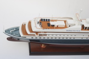 SEADREAM II - Maqueta de Barco Crucero Noruego de Madera Hecha a Mano - Product Image 3
