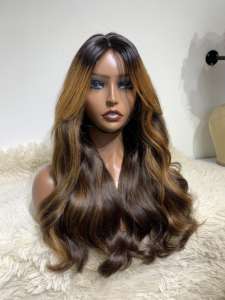 Vente en gros Perruque ondulée cheveux Remy vietnamiens Bouncy 100% cheveux humains du Vietnam Perruque à franges à bon prix - Product Image 4