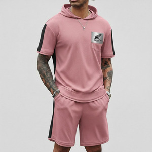 Chemise boutonnée décontractée pour homme, coupe ajustée, tissu léger en maille à séchage rapide, confortable pour la plage, avec motif imprimé uni - Product Image 3