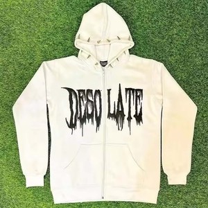 Personalizado Puff Impreso Diseño 450 GSM Heavyweight Hombres Sudadera con capucha gruesa Estilo holgado Drop Shoulder Hoodies - Product Image 1