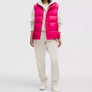 Classic Winter Waterproof Puffer Vest for Men Women 2026 Trendy Casual Style 3D Embroidery Custom Logo Designer <b>Waistcoat</b> Jacket - Product Image 3