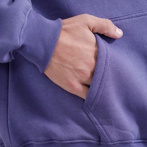 Sudadera con Capucha Morada para Hombre, Logotipo de Estrella Bordado, Corte Regular, Informal, de Algodón French Terry, para Otoño, OEM 2026 - Product Image 6