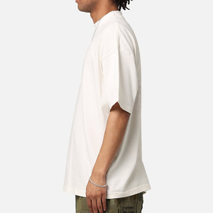 Service OEM Personnalisé T-shirt vierge surdimensionné 100% Coton Anti-boulochage 220g pour Homme, Respirant, pour Tenue Décontractée et Utilisation en Salle de Sport, avec OEM - Product Image 4