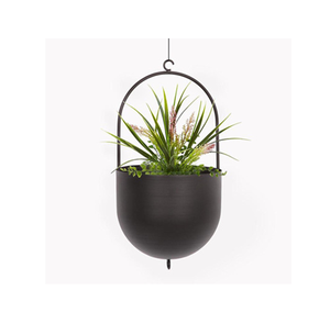 Decoración de jardín de diseño sencillo, macetas colgantes de metal, decoración premium de estilo rústico al precio más bajo. - Product Image 1