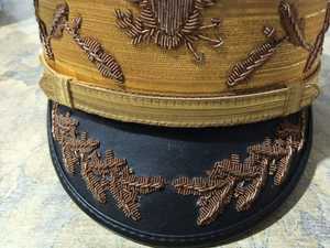 Chapeau haut de forme brodé à la main avec motif feuille USA, reproduction 1940, chapeaux uniques Root Fight Gear, 100% coton, couleur personnalisable - Product Image 5