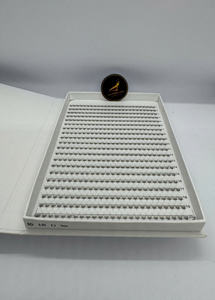 Caja Grande de Extensiones de Pestañas Premade 8D con Base Puntiaguda, Termoselladas, Tipo Cashmere, Negro Mate, Vietnam - Product Image 4