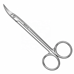 Ciseaux Quinby courbés 12,5 cm en acier inoxydable, ciseaux chirurgicaux, coupe de précision, instrument médical CE ISO 13485 - Product Image 3