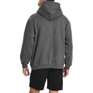 Sweat à capuche premium pour homme, en coton épais, coupe décontractée, chaud et confortable, idéal pour un style moderne au quotidien. - Product Image 4