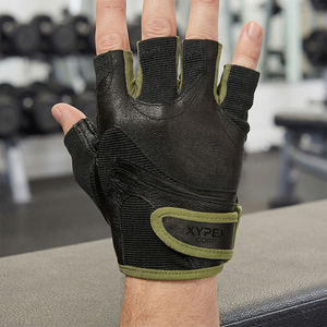 Guantes de Cuero para Levantamiento de Pesas con Logotipo Personalizado, Protección para las Palmas, Transpirables, Ajustables, de Medio Dedo, para Gimnasio, Deportes y Actividades al Aire Libre - Product Image 2