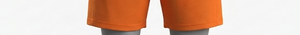 Men's Orange Mesh Polyester Shorts Elastic Waist Regular Fit Breathable Quick Dry Solid Color Summer Soccer Athletic Wear - Product Image 5