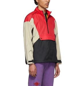 Chaqueta de lluvia para hombre con logo personalizado, chaqueta cortavientos con capucha de nailon, impermeable, con bolsillos frontales para correr al aire libre - Product Image 5