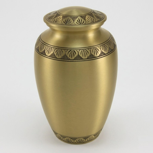 Wholesale Elegant Brushed Brass Cremation Urn For Ashes Large Metal Funeral Vase Jar With Threaded Lid <b>Memorial</b> <b>Keepsake</b> Supply - Product Image 3
