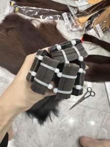 VIETGLOBAL PELO RECTO CINTA EN PELO 100 EXTENSIONES DE PELO CRUDO NATURAL SUPER DOBLE DIBUJADO - Product Image 6