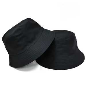 Chapeau Bob Unisexe en Coton Couleur Unie Rouge Noir Décontracté Printemps Été Adulte 56-58CM - Product Image 2
