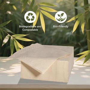 Luxury Wood <b>Pulp</b> Paper Napkins 3 Ply Airline Disposable Paper Napkins High Quality Disposable Table Napkins Supplier - Product Image 2