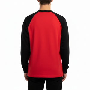T-shirt à manches raglan personnalisé, t-shirt à manches longues en tricot, fabricant en gros - Product Image 3