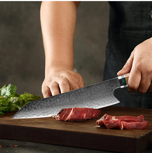 Custom Logo Damascus Steel Chef <b>Knife</b> Razor <b>Sharp</b> Wooden Handle Professional <b>Kitchen</b> <b>Knife</b> OEM ODM - Product Image 4