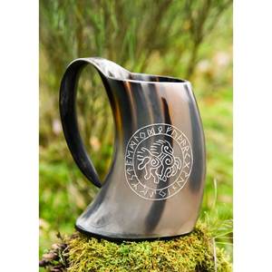 Wholesale Natural Buffalo Drinking Horn Viking Style Handmade Polished Finish Mead Beer <b>Goblet</b> Bulk Supply - Product Image 1