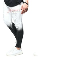 Jeans ajustados para hombre, proveedor OEM ODM, vaqueros elásticos rasgados, estilo urbano, hip hop, ecológicos, con remaches, para fiesta, color liso