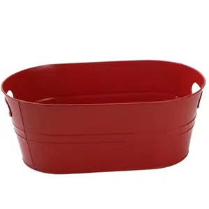 Buffet Metal Ice Beverage Tub Stainless Steel Party Cooler <b>Bucket</b> Wine Beer Chiller Tub Party Use - Product Image 1