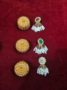 kundan Pearl Brooch with Elegant Gift Box Decorative Brooch Pin Set for Wedding Favors Bridesmaid Gifts Party Return Favors - Product Image 1