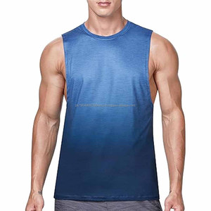 <b>Men</b> Tank Tops Custom Gym <b>Tshirt</b> Running Quick Dry <b>Sleeveless</b> Muscle Fitness Singlets - Product Image 1