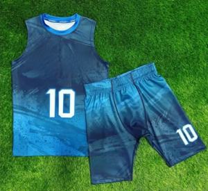 Maillot de basket-ball unisexe personnalisé de haute qualité en gros, ensemble de sublimation pour le football, impression de logo personnalisé, broderie sur le haut - Product Image 4