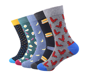 Calcetines Deportivos de Algodón Transpirables para Otoño, Calcetines Casuales con Logotipo Personalizado, Calcetines de Algodón Estampados, OEM, Marca Privada, Venta al Por Mayor - Product Image 2